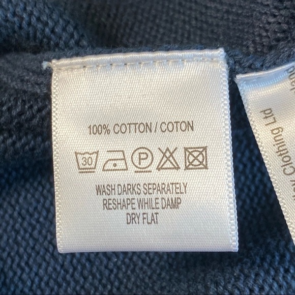 LEE VALLEY 1/4 Zip Cotton Sweater, Made in Ireland - Picture 8 of 13